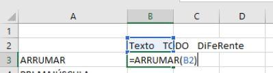 Figura 79 - Exemplo função ARRUMAR Figura 80 Exemplo