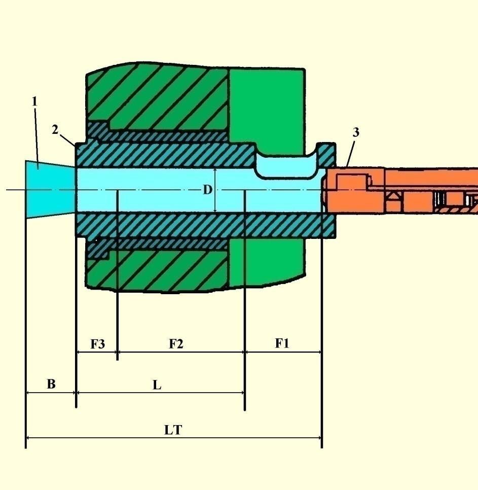 FASES DE INJEÇÃO 1a FASE a) Volume de metal que será injetado - Vi Vi = P/d Vi = 1550/2,4 = 645,8cm 3 b) Comprimento (L + B) da bucha cheia após o curso