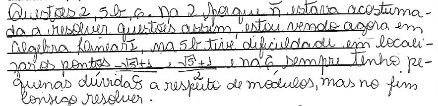 93 Pergunt 5 Que conteúdo(s) você credit que teve dúvids e ch que precis de mis eercícios? Eplique.