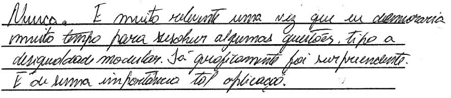 95 A: A5: A6: A0: Pergunt 3 Você já tinh visto representção