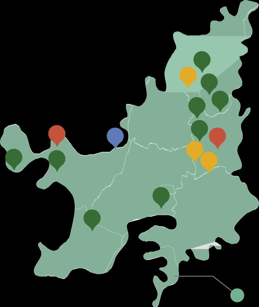 LOCALIZAÇÃO E DIVERSIFICAÇÃO ESTRATÉGICA DAS FAZENDAS FAZENDA PERDIZES (1) Área Plantada: 16.472 ha FAZENDA PAIAGUÁS (1) Área Plantada: 58.