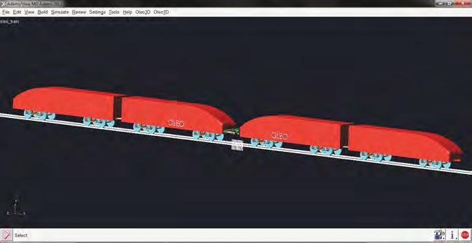 PRODUTOS DE FERROVIAS OLEO D O Oleo D Oferece simulação dinâmica de vários corpos em colisões de trem.