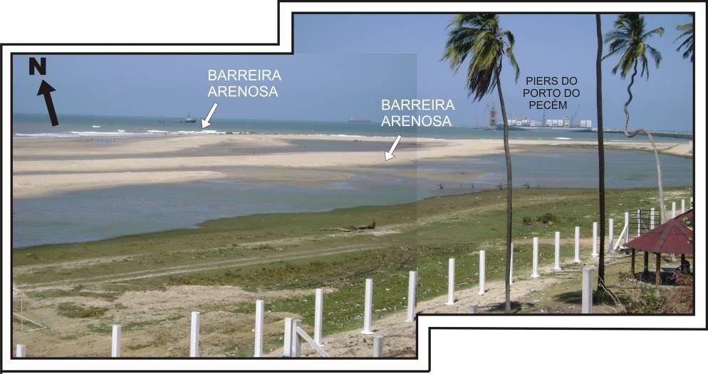 Com o passar dos anos, este ambiente foi expandindo-se até que se tornou uma laguna. Laguna esta que fica dividida entre duas barreiras arenosas (fig. 2).