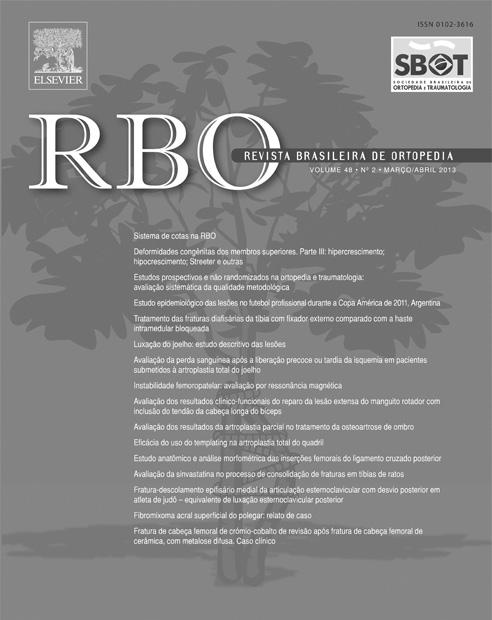 Campos Granjeiro e Nilton Orlando Junior Serviço de Ortopedia e Traumatologia, Fundação Hospital Adriano Jorge, Manaus, AM, Brasil informações sobre o artigo Histórico do artigo: Recebido em 27 de