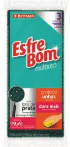 ESFREBOM SCOURING SPONGE NON-SCRATCH Ref.: 456 Dim.: 11 x 6,5 x 2,3 cm Cx.