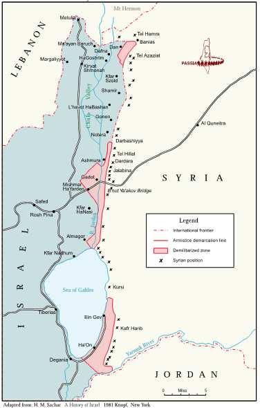 Zona Desmilitarizada (DMZ) Israel e Síria, Israel e Egito, Israel e