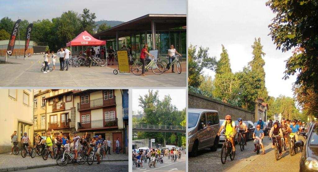 2.3.3 GUIMARÃES A PEDALAR 21 Setembro Foi a 3ª edição deste evento, numa parceria com a ACM, Desincoop e ERDAL, visa promover a mobilidade