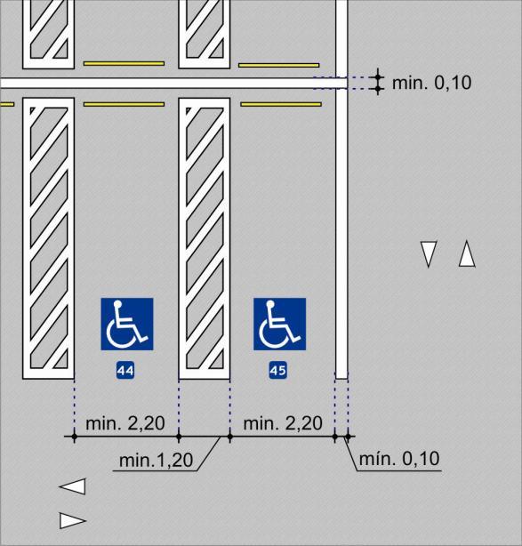 c) Marca delimitadora de estacionamento regulamentado