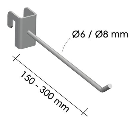 001 Ø6x200mm: 3.32.07.002 Ø6x250mm: 3.32.07.003 Ø6x300mm: 3.32.07.007 Ø8x200mm: 3.