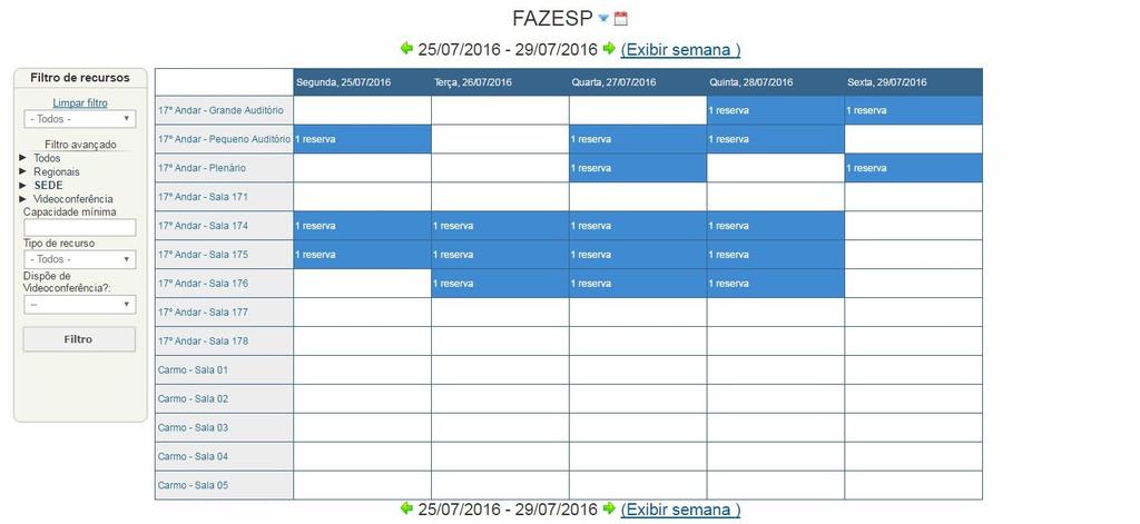 Figura 13 Submenu - Meu Calendário Nesta opção de