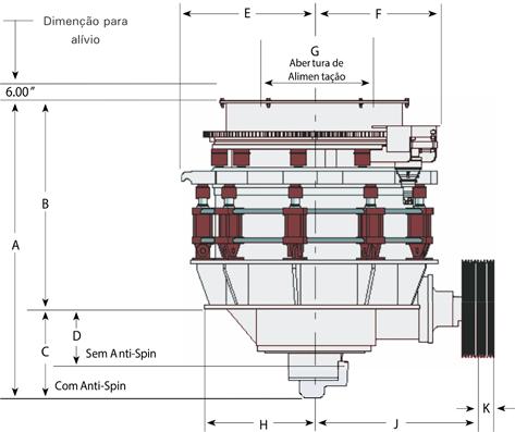 LINHA SBS - Dimensional Dimensões modelo sbs modelo A B C D E F G H J K 38 sbs 44 sbs 52 sbs 57 sbs 68 sbs us 95-1/2