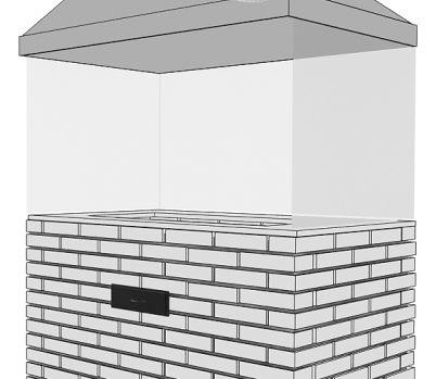 PASSO 8 - Altura sugerida para o Paravento Em caso de construir o PARAVENTO de alvenaria, continue erguendo as paredes laterais externas e a parede traseira, desde a 16ª fiada até a 26ª fiada (11