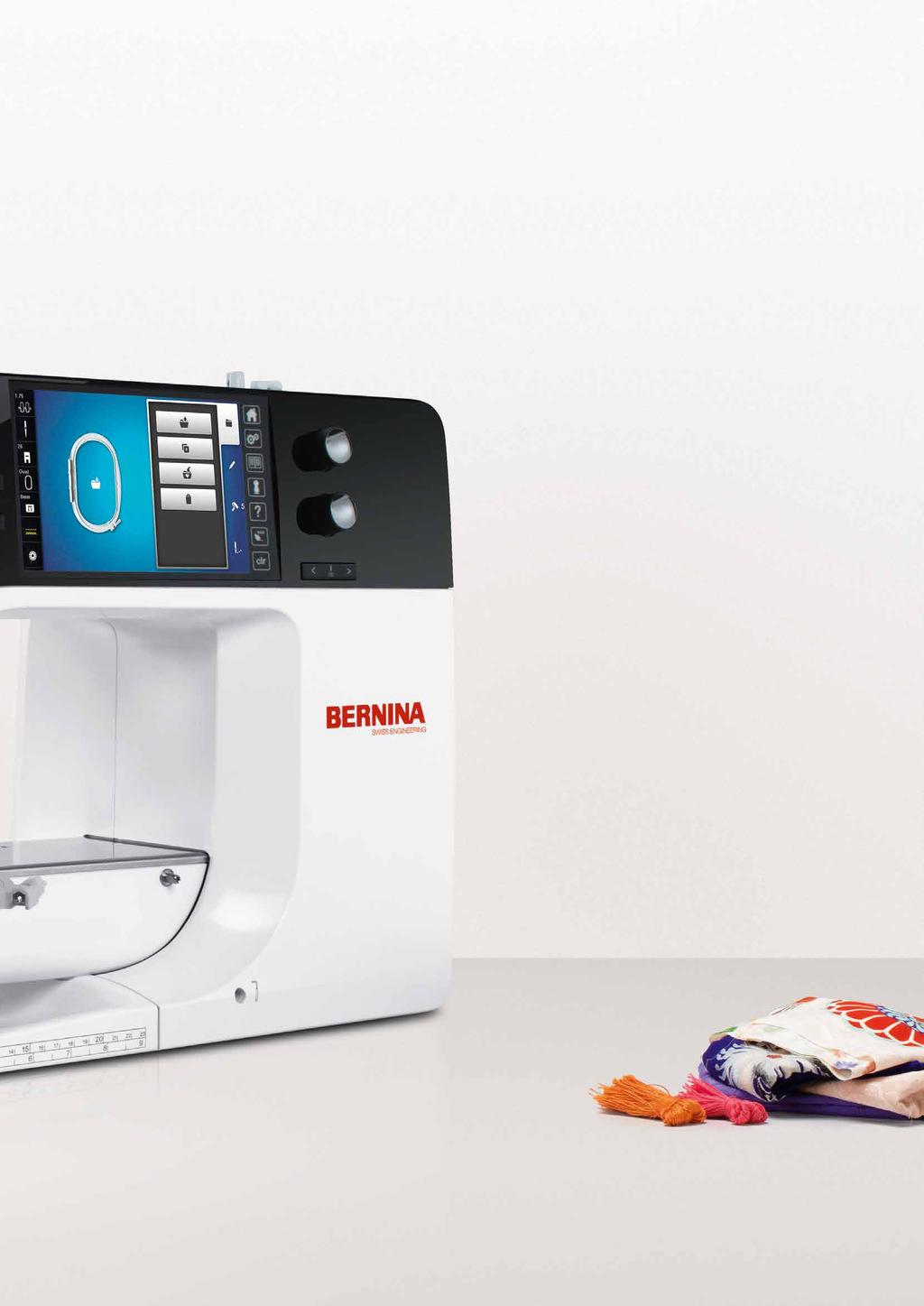 Qualidade BERNINA Há décadas que a BERNINA se dedica apaionadamente ao desenvolvimento de máquinas de costura e de bordar.