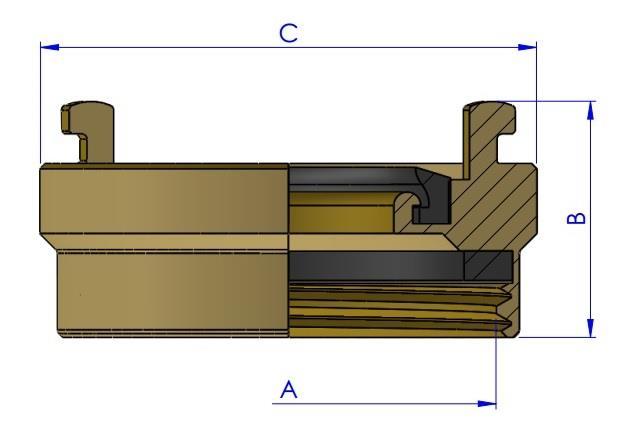 2.2 Dimensões Engate Adaptador Engate Adaptador Engate