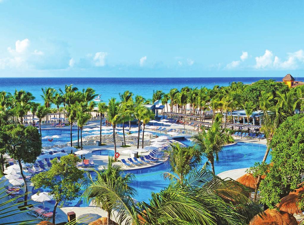 40 CANCÚN E RIVIERA MAYA Complexo RIU Resorts All Inclusive & Spa RIU Yucatán Resort All Inclusive O Complexo RIU está localizado à beira-mar, na Praia de Playacar, a 20 km da badalada 5 a Avenida,