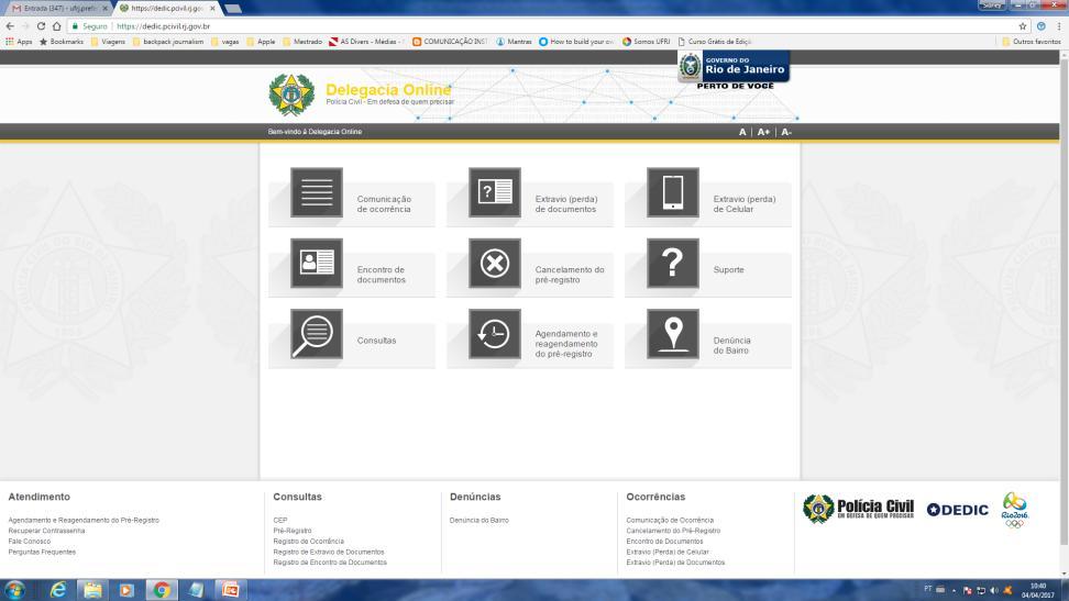 Delegacia On Line https://dedic.pcivil.rj.gov.
