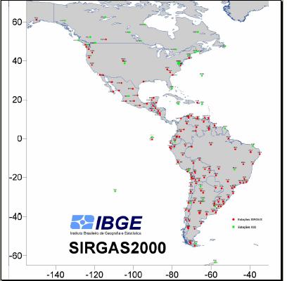 8 FIGURA 0 A REDE SIRGAS000 Fonte: http://www.ibge.gov.br.