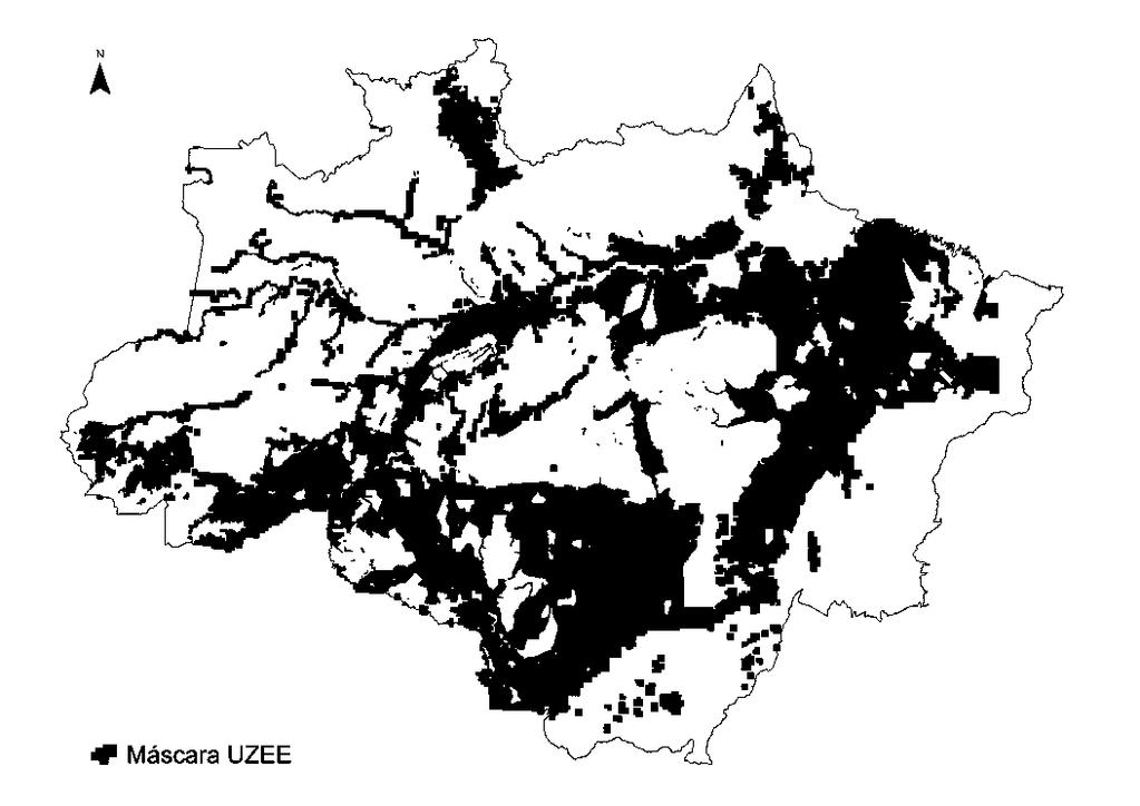 Máscara de referência para a proposta de gestão territorial na Amazônia Legal - Uniformização dos