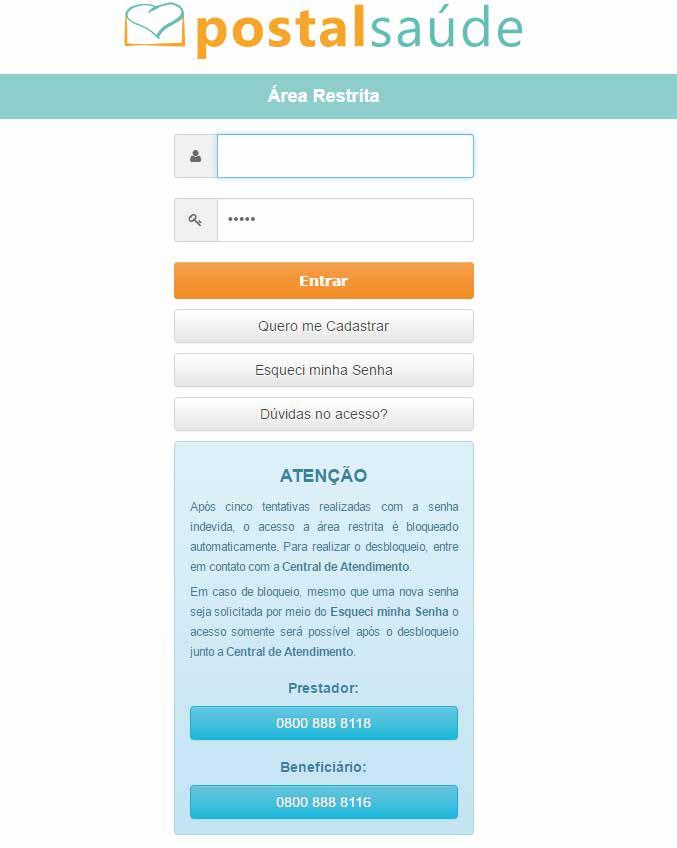 do Extrato de Utilização: a) Caso já seja cadastrado, faça seu login (usuário: 12 primeiros números