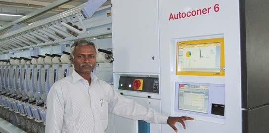 clientes / 2/2015 43 Factory Manager Mr. Paramasivam está muito satisfeito com as primeiras Autoconer 6.