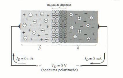 Figura 2.4 Diodo sem polarização. Pela Figura 2.