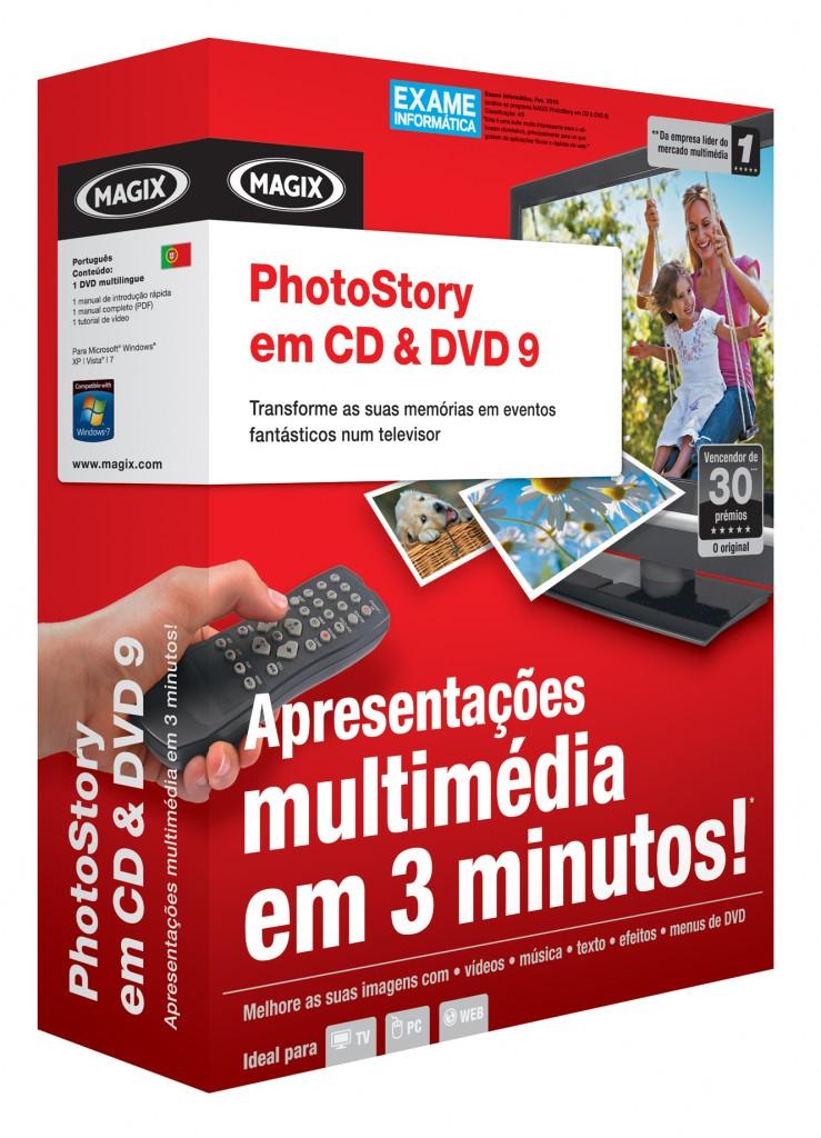 PhotoStory em CD & DVD 9 Este é o software que qualquer pessoa já sentiu necessidade de usar. O PhotoStory permite a criação de apresentações perfeitas em poucos minutos.