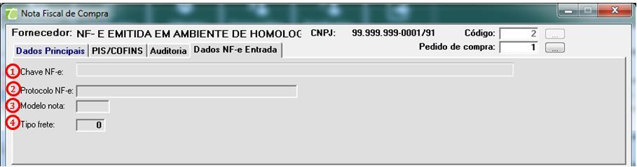 1. Data: Data do cadastro e da atualização; 2. Hora:Hora do cadastro ou que foi alterado; 3. Operador: Mostra o operador que fez o cadastro ou alterou; 4.