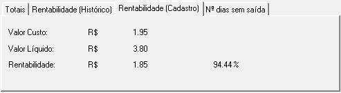 7. Nº dias sem saída: Mostra a quantidade de dias que estão sem vender;