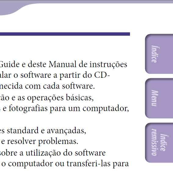 Sobre os manuais O leitor vem acompanhado do Quick Start Guide e deste Manual de instruções no formato PDF.