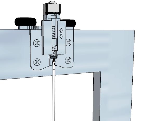 LATERAL Medidas para instalação em chapas de