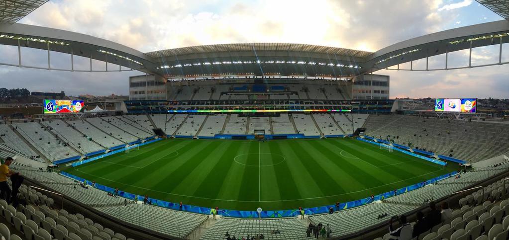 728 Figura 16 Estádio Arena Corinthians nas Olimpíadas 2016 Experiências como caminhar no Boulevard Olímpico do renovado centro da cidade; presenciar a estreia da mais nova modalidade olímpica, o