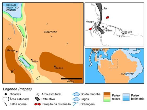 , 2011) Figura 5 - Mapa paleogeográfico do Eocretáceo (Valanginiano).