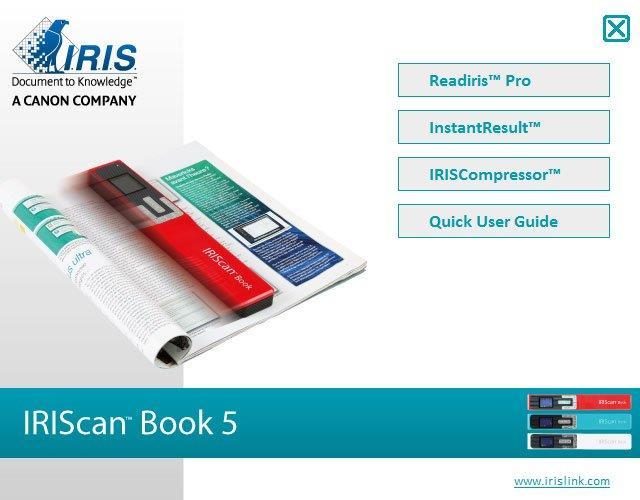 6. Digitalizar, editar e converter imagens em texto editável com o InstantResult (apenas Windows) Com o InstantResult, pode utilizar o IRIScan Book 5 mesmo sem um cartão microsd.