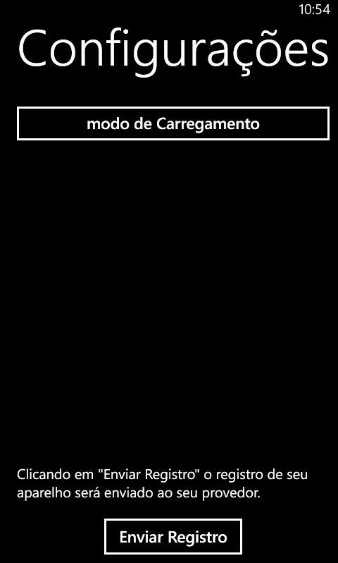 Clique no botão Configurações, em seguida, clique Modo de Carregamento : Em Modo de Carregamento, Escolha