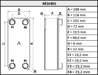 FILTROS Se algum dos meios contiver partículas superiores a 1 mm (0.04 polegadas), recomendamos a instalação de um filtro com 16-20 malhas (número de aberturas por polegada) junto do trocador.