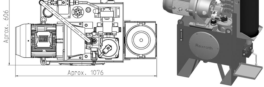 R979037122 ABDT 21/47 Unidade hidráulica TN 100 litros Todas as montagens com