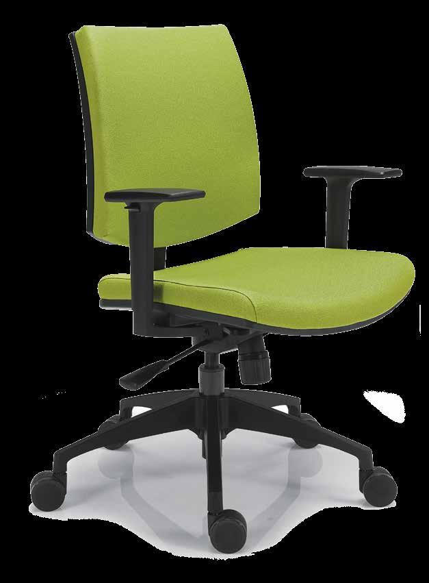 Opcional: AC095 - Apoiabraços reguláveis Silla giratoria, respaldo medio, asiento y