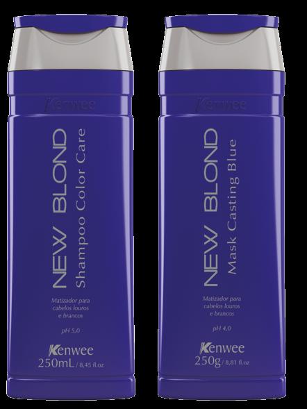 SHAMPOO COLOR CARE: 250ml e 1000ml Tem função de neutralizar a tonalidade dourada ou amarelada que se forma com o passar do