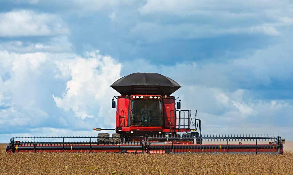 Colheitadeiras Axial-Flow Série 230 EXTREME Evoluindo com o homem do campo À medida que crescem os desafios e as oportunidades na agricultura, aumentam as exigências colocadas sobre as colheitadeiras