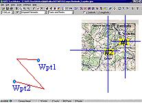 Calibrando o Mapa Através de Dois Waypoints Outra maneira de configurar imagens do mapa usando dois pontos genéricos é através de dois Waypoints.