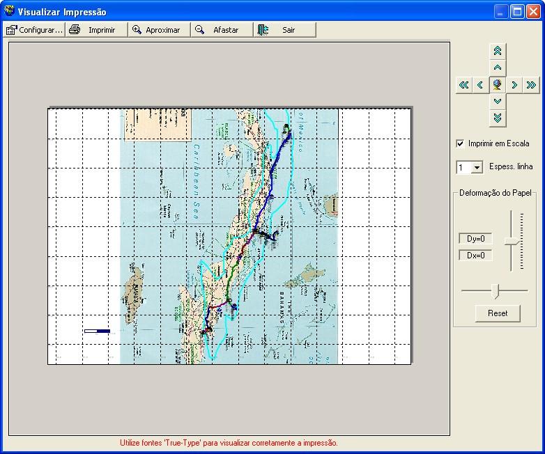 14 Imprimindo Dados 14.1 Visualizar Impressão Esta opção somente está disponível no GPS TrackMaker Professional.