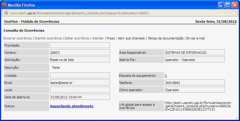 7.1 ATENDER CHAMADOS Para realizar o atendimento de um chamado, é da seguinte forma: 1.