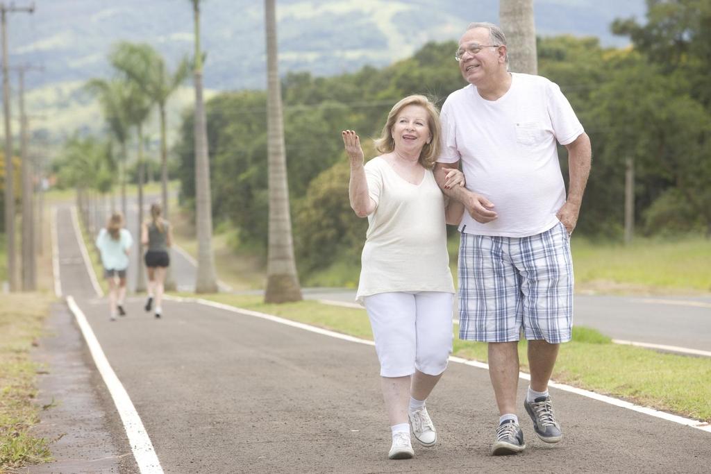 caminhada ciclismos e outros esportes.