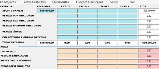 Para Instalação do programa, transferência dos arquivos auxiliares e cuidados necessários no tratamento dos arquivos, siga as instruções recebidas para instalação do programa CASHFLOW apresentado na