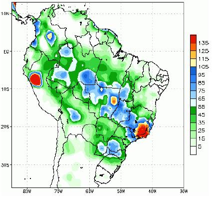 Brasil Previsão de Precipitação