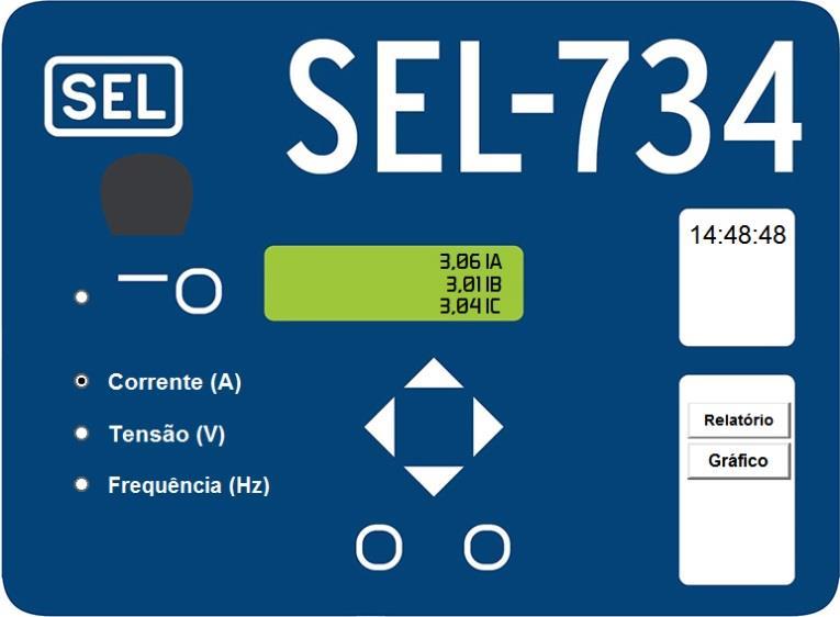 Configuração do IP e porta do SEL-734.