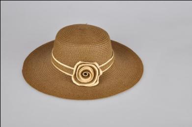 120 R$ 11,60 D02295 Chapeu Feminino - 40 x 40 x 9 cm - Sortido - Marfim, Creme,Bege e