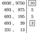 7 = 70 e considerando todos os fatores obtemos mmc(980, 1050) = 2 2 3 5 2 7 2 = 14700.