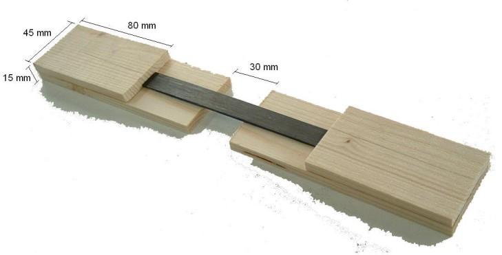 Congresso Construção 27, 17 a 19 de Dezembro, Coimbra, Portugal estavam condicionadas pela abertura das garras. Assim, o comprimento que ficou dentro destas foi de 8 cm e a espessura 1,5 cm.