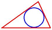 Quadrilátero circunscrito Triângulo circunscrito Propriedade dos quadriláteros circunscritos: Se um